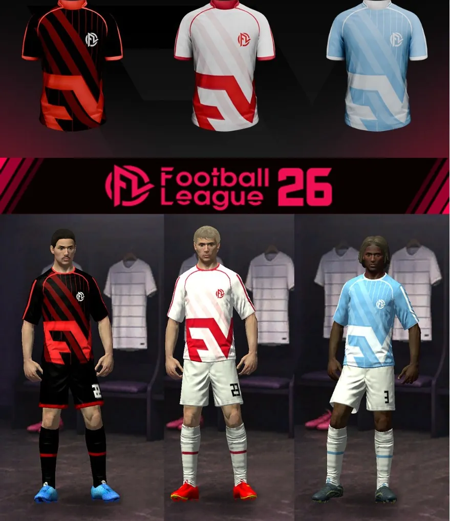 Nueva temporada, nuevo look: las equipaciones oficiales de Football League 26